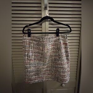 LOFT Elegant Multicolor Tweed Pencil Skirt
